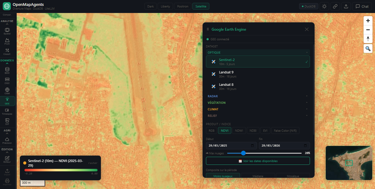Agriculture précision NDVI